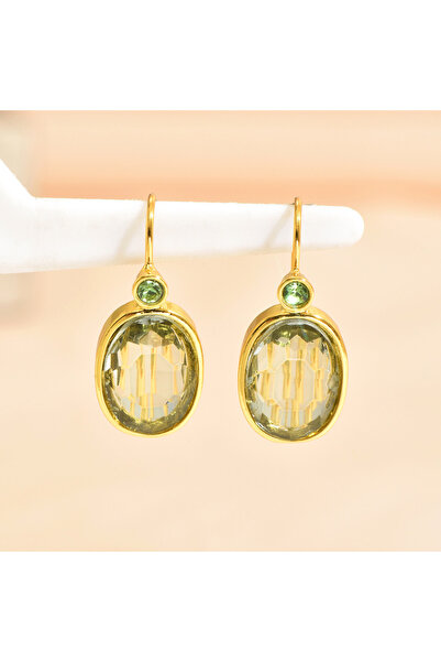 Choice قلادة ذهبية اللون بتصميم جديد ومبتكر على شكل حجر بيضاوي أخضر من الذهب ...