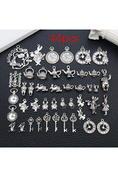 Choice M77-44 قطعة 44/45 قطعة من الفضة العتيقة البرونزية لهجة أليس في بلاد ال...