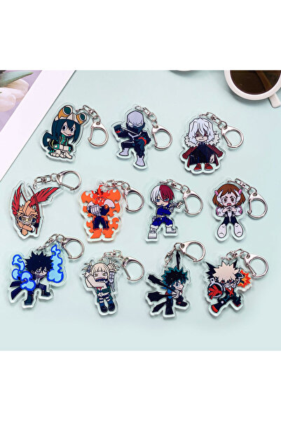 Miniso 5 cm 12 Anime Characters My Hero Academia Acrylic Kawaii Keychain Acce...