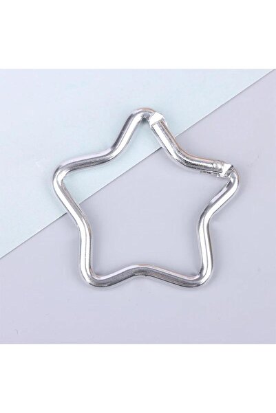 Choice Sliver 1Pc Five-pointed Star Shaped Aluminum Carabiner Key Chain Clip ...