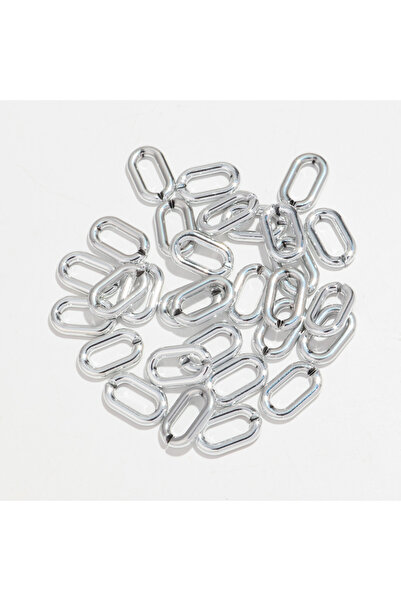 Choice4 16x27MM silver 30pcs Metallic Color Acrylic 27x16mm Oval Rings Link C...
