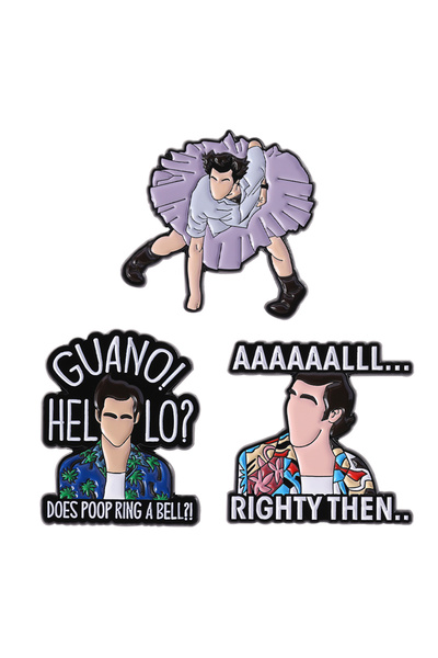 Choice مجموعة أفلام كوميدية من Ace Ventura دبوس مطلي بالمينا اقتباس مضحك غوان...