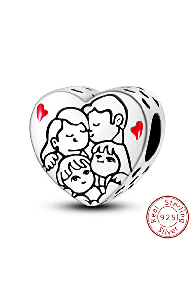 Choice KTC749 خرز سحر أصلي من الفضة الإسترلينية عيار 925 على شكل قلب حب مناسب...