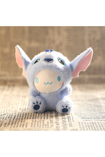 Miniso 13 cm Cinnamoroll Sanrio Kuromi Toys Keychian Anime Stitch Pajama Series Handbag Pendant Sweet Hello