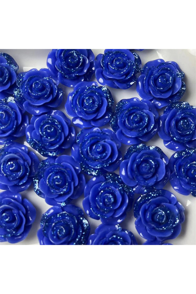 Choice اللون 10 10 قطع 18 مم زهرة الورد الراتنج الملحقات كابوشون الأقراط مشبك...