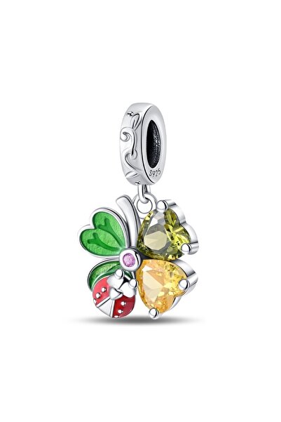 Choice PAC958 قلادة فضة عيار 925 ربيعية على شكل فراشة وزهور اليعسوب تناسب بان...