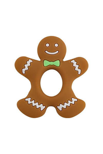 Choice 1 قطعة رجل خبز الزنجبيل 1 قطعة قلادة سيليكون على شكل حيوان كرتوني لعيد...