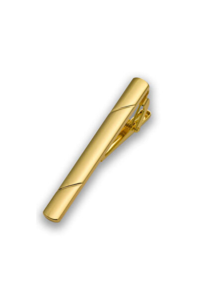 Choice مشبك ربطة عنق كلاسيكي من النحاس عيار 14 قيراطًا من جولد مان، مشبك ربطة عنق بسيط للبدلة، مجوهرات، إكسسوارات ياقة للرقبة