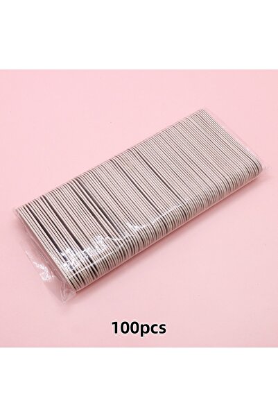 Choice ١٠٠ قطعة من مبارد الأظافر، ١٠٠ قطعة من مبارد الأظافر، مبرد خشبي صغير ل...