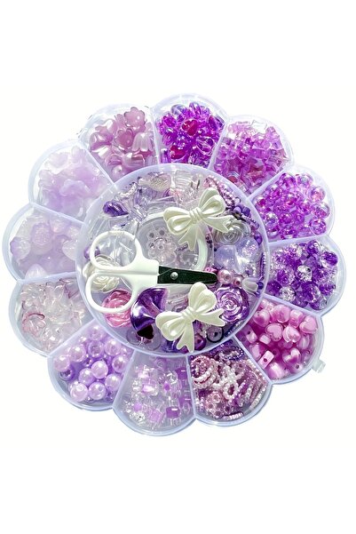 Choice5 MH-13-zise 13 grid 0.6-2.6cm blue and white mixed acrylic round beads...