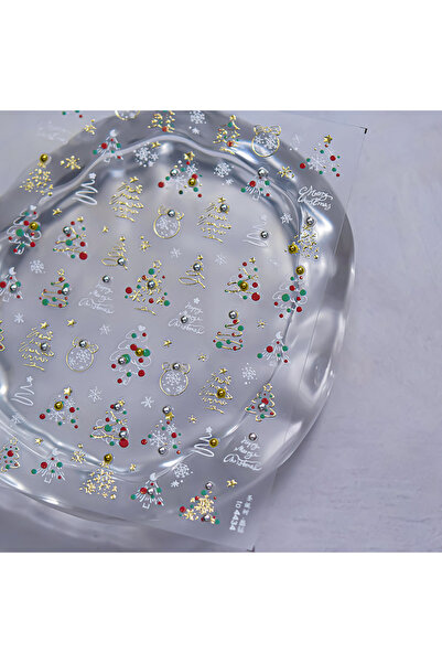 Choice قطعة واحدة من ملصقات الأظافر الكريستالية الفاخرة ذات شكل ندفة الثلج ال...