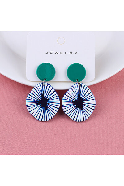 Choice أقراط BE31 كورية هندسية بسيطة من الراتينج الأكريليكي على شكل مثلث مربع...