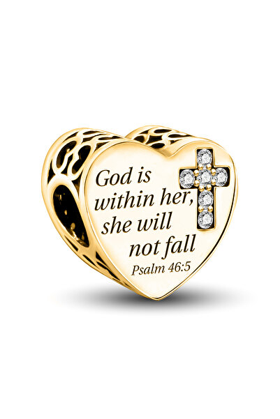 Choice TCE0359J4 925 Silver Plated Love Heart Angel Firefly Golden Charms Bea...