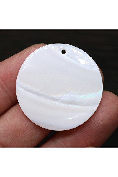 Choice قلادة من 10 قطع من صدفة عرق اللؤلؤ الطبيعي مقاس 20 × 20 مم، مصنوعة من ...