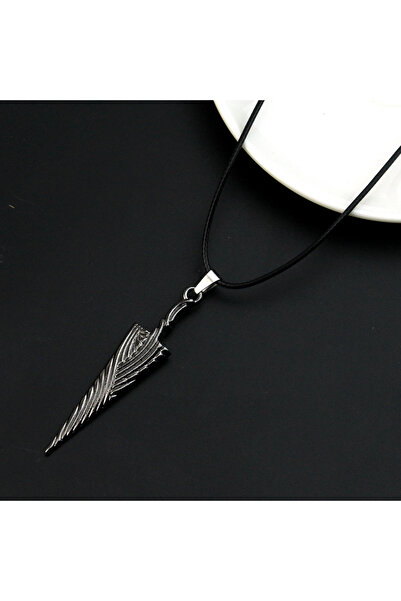 Miniso قلادة N366 أنيمي فارس هولو مسمار نقي سيف عظم قلادة أزياء هندسية حبل سل...