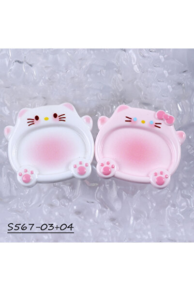 Choice S567-03 04 2 قطعة/مجموعة من لوحة فن الأظافر على شكل دب كرتوني مع أطراف...