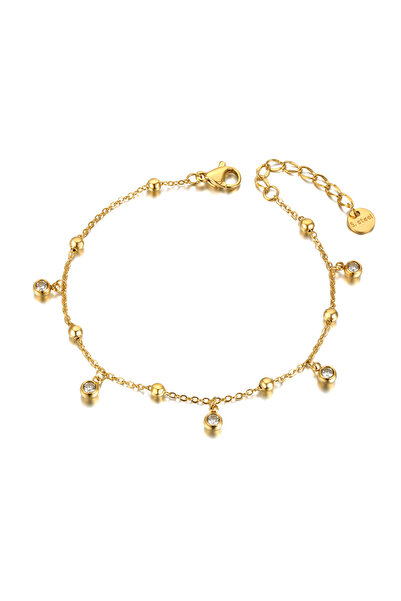 Choice B21090G Lokaer Bohemia Titanium Stainless Steel Beads Chain Charm Brac...