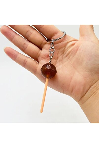 Choice coffee Lovely Resin Candy Lollipop Keychain Mini 3D Simulation Food Ke...
