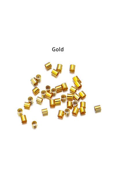 choice2 diameter2mm Gold 500pcs/Lots 1.5/2/2.5mm per Tube Crimp End Beads Sto...