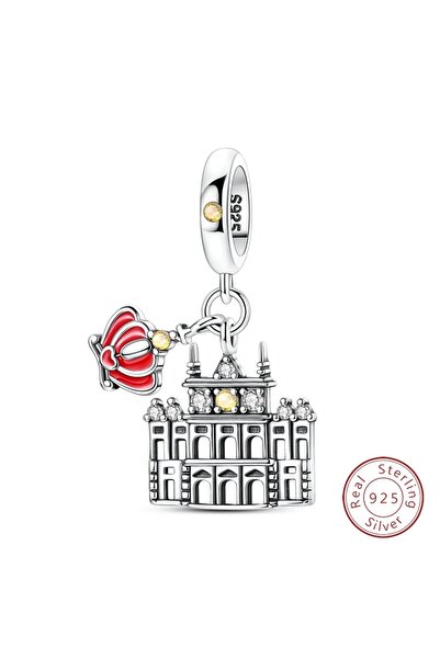 Choice KJC1847-4 قلادة سفر أصلية من الفضة الإسترلينية عيار 925 على شكل نيويور...