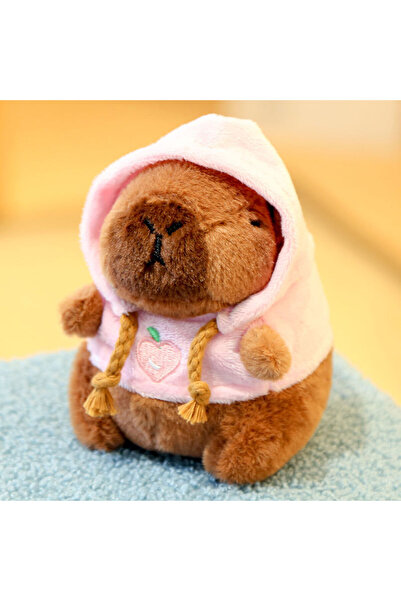 Choice pink Cute Capybara Plush Toy Hoodie with Wings Simulation Doll Small S...