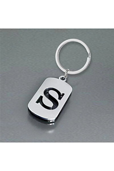 Choice سلسلة مفاتيح من الفولاذ المقاوم للصدأ على شكل حرف S - حقيبة ظهر صغيرة ...
