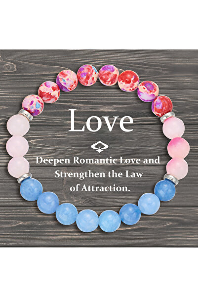 Choice BR24Y0407-4 أساور رمزية من الأحجار الطبيعية للنساء والرجال للتأمل في ا...