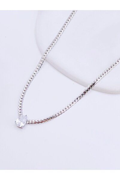 Choice سلسلة من الفولاذ المقاوم للصدأ بلون فولاذي مكونة من قطعة واحدة بتصميم ...