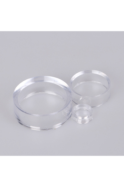 Choice حامل عرض شفاف من الأكريليك مقاس 1.5 × 0.6 سم، 10 قطع، حامل كروي لقاعدة...