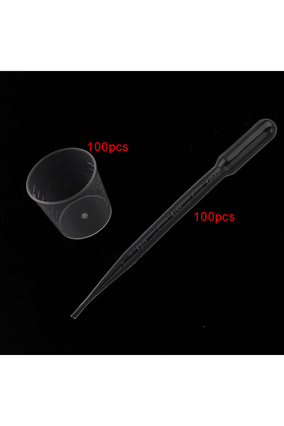 Choice mix 200pcs 20/100pcs Transparent Plastic Measuring Cups Disposable Liq...