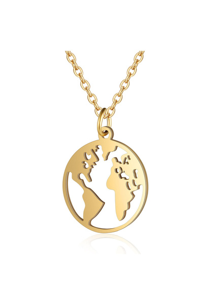 Choice 50cm Gold Color Small Globe World Map Pendant Female Gold Silver Color...