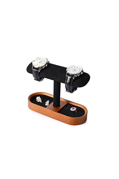 Choice Black 1 Layer Oirlv Wooden Jewelry Organizer Watch Display Stand Neckl...
