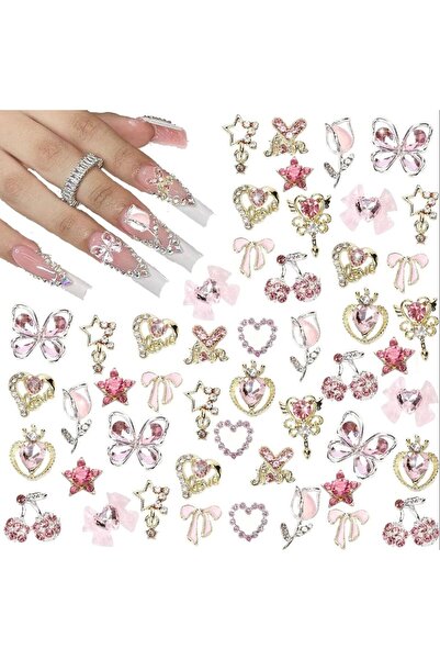 Choice TZ-355 24 قطعة من زينة الأظافر Y2k سبيكة فن الأظافر زينة أحجار الراين ...