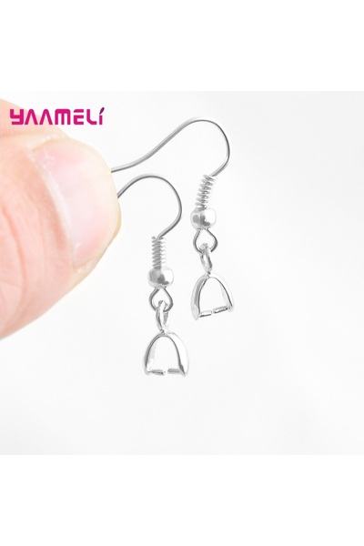 Choice مع خرزة، 50 قطعة، جملة، فضة إسترليني 925، مكونات ومكونات، وصلة الكفالة...