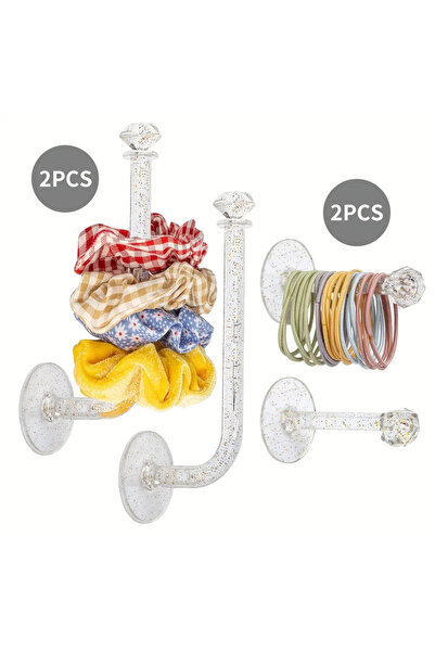 Choice حامل عرض عصابة رأس من الأكريليك الشفاف، حامل منظم لربطات الشعر مع حامل...