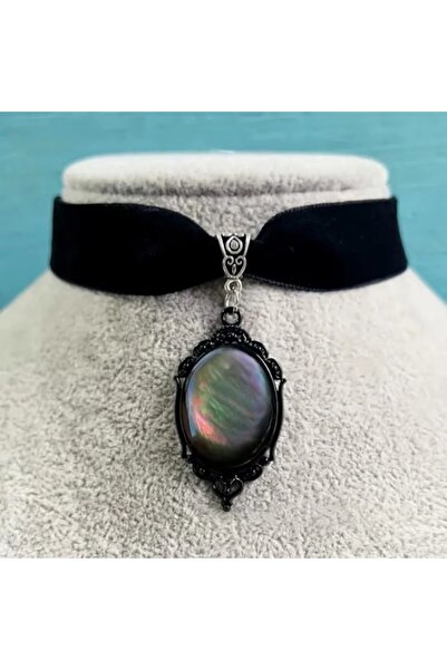 Choice YA3275-1 قلادة معدنية عتيقة من المعدن المطلي باللون AB على شكل بيضاوي ...