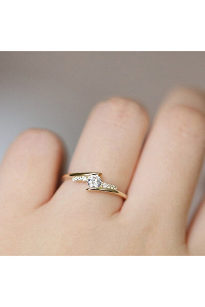 Choice خاتم زفاف عصري بتصميم عصري من هويتان، مرصع بحجر زركونيا مكعب AAA، بلون...