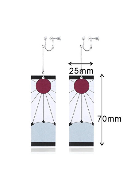 Choice 001 زوج واحد من أقراط الأكريليك للنساء من الرسوم المتحركة اليابانية شي...