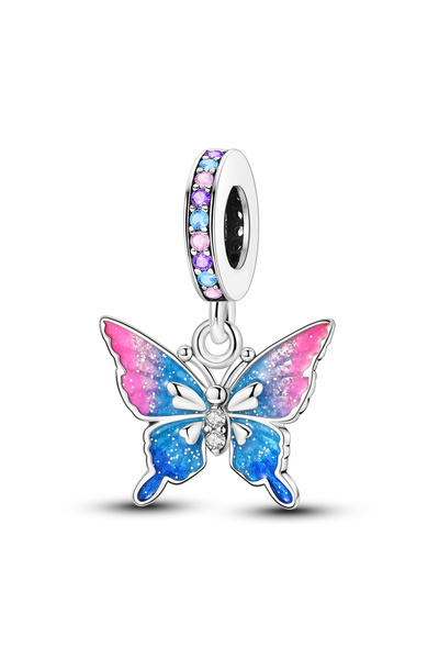 Choice KTC1294 قلادة على شكل فراشة يراع مضيئة متوهجة من الفضة الإسترليني عيار...