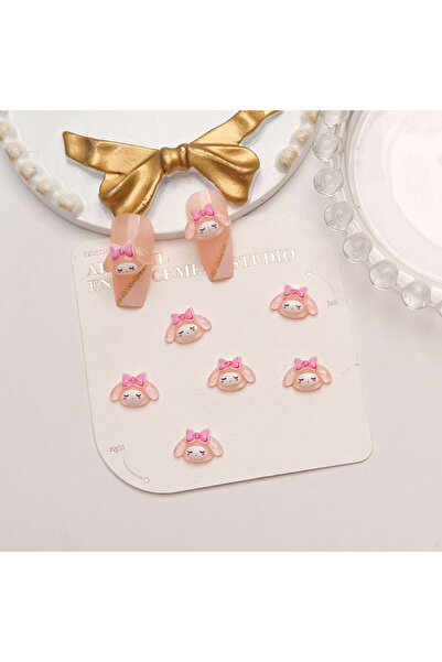 Miniso 09 100Pcs Cute KT Kitty Nail Charms - 3D Cartoon Nail Art Decor, Kawai...
