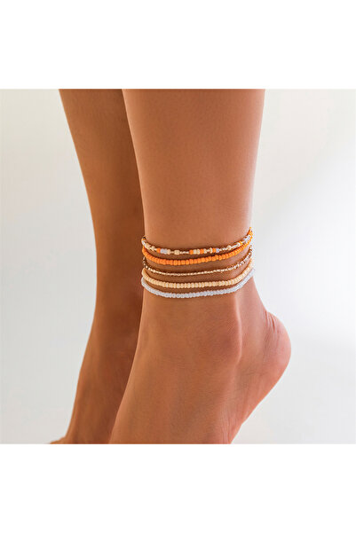 Choice1 Set 1 Ingemark Boho Colorful Seed Beads Anklet Set for Women Summer B...