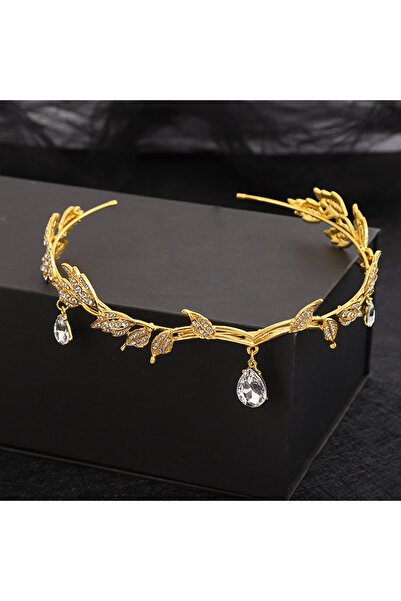 Choice هدايا أزياء ذهبية مبتكرة على شكل تاج جنية وحواجب على شكل قلب وجبهة عرقية شرقية لطيفة