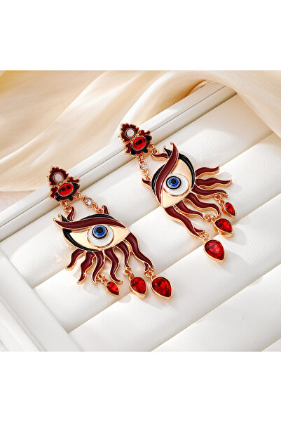 Choice أقراط عين الشيطان الحمراء العصرية والمبتكرة