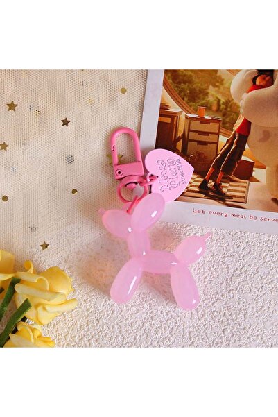 Choice 03 Cute Jelly Colored Balloon Dog Keychains For Women Y2k Bag Pendant ...