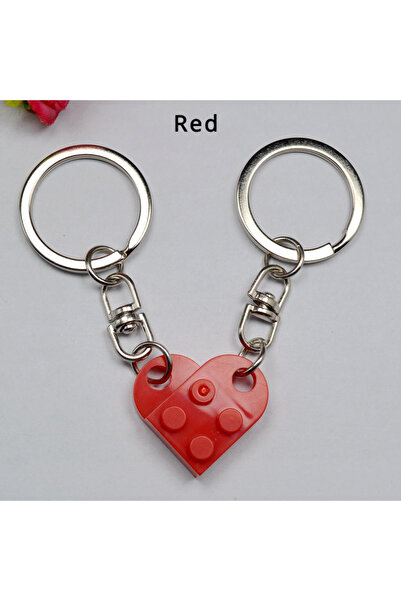 Choice Red 1pcs Red Love Heart Building Block Keychains ForCouples Friendship...