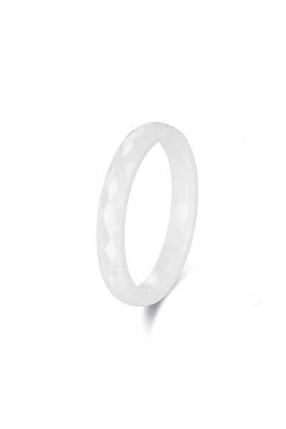 Choice 11 WHITE 3mm Women's Ceramic Wedding Ring, Black, White, Pink, Green, ...