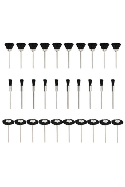 Choice النمط 1، 30 قطعة من فرش تنظيف وتلميع بشعيرات نايلون ناعمة، فرشاة سلكية...