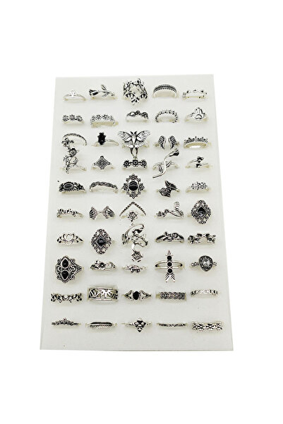 Choice مقاسات متنوعة (16-19 مم) وأنماط متنوعة R-303، 50 قطعة/عبوة، خواتم بوهي...