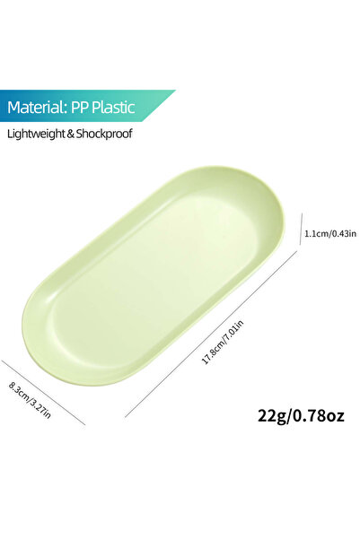 Choice صينية تخزين فنية للأظافر بيضاوية الشكل من قطعة واحدة مصنوعة من مادة ال...