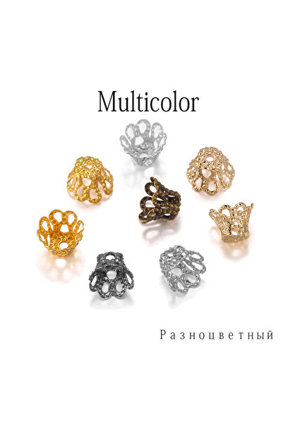 Choice 5 × 6 مم متعدد الألوان 100 قطعة/الوحدة الفضة الذهب البرونزية العتيقة ك...